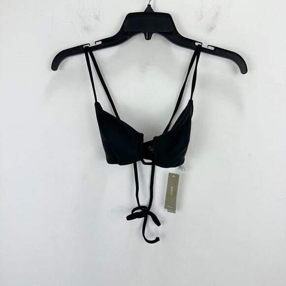 J.Crew Bikini Swimsuit Classic Sculpt Mira Hallie High Waist Set Black Small NWT - Picture 8 of 16